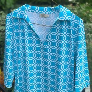 Katherine Way Turquoise Nola Tunic Top